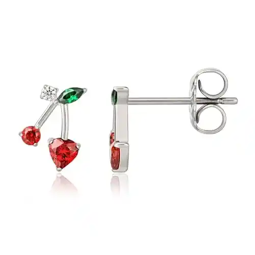 Cover Image for Limerencia F136 Hypoallergenic Implant Grade Cubic Zirconia Pure Titanium Studs,Small Dainty Earrings for Women's Sensitive Ears