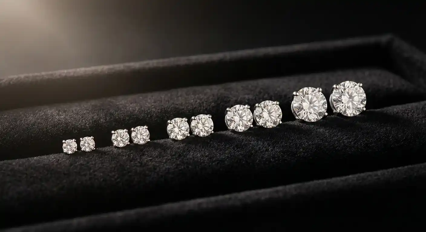 Cover Image for Diamond Stud Earrings Size Guide: What Size Should You Get?