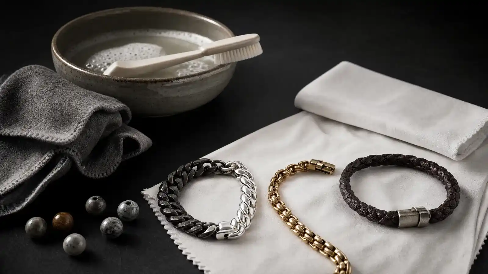 Cover Image for How to Clean a Bracelet: Gold, Silver, Beads and Leather