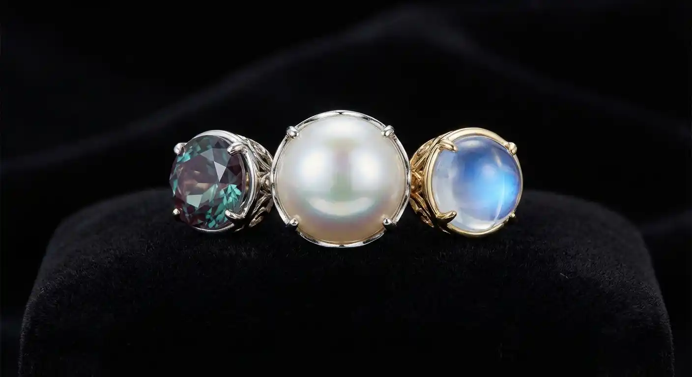 Cover Image for June Birthstones: The Magical Trio of Pearl, Alexandrite, and Moonstone